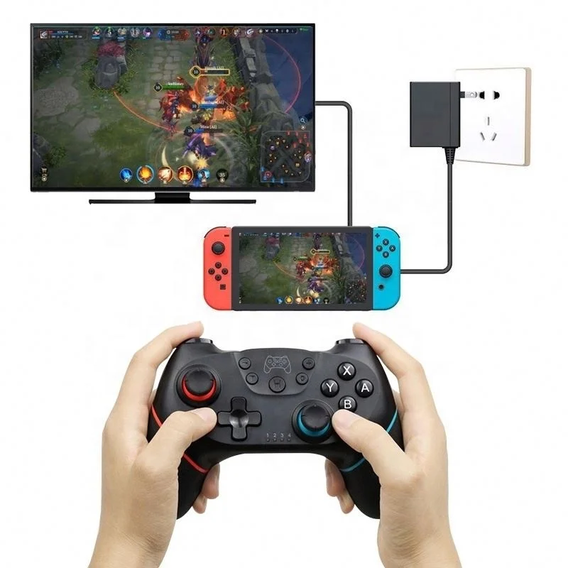 
Wireless Blue tooth Gamepad for Nintend Switch Pro NS-Switch Pro Game Joystick Controller for Switch Console with 6-Axis Handle 