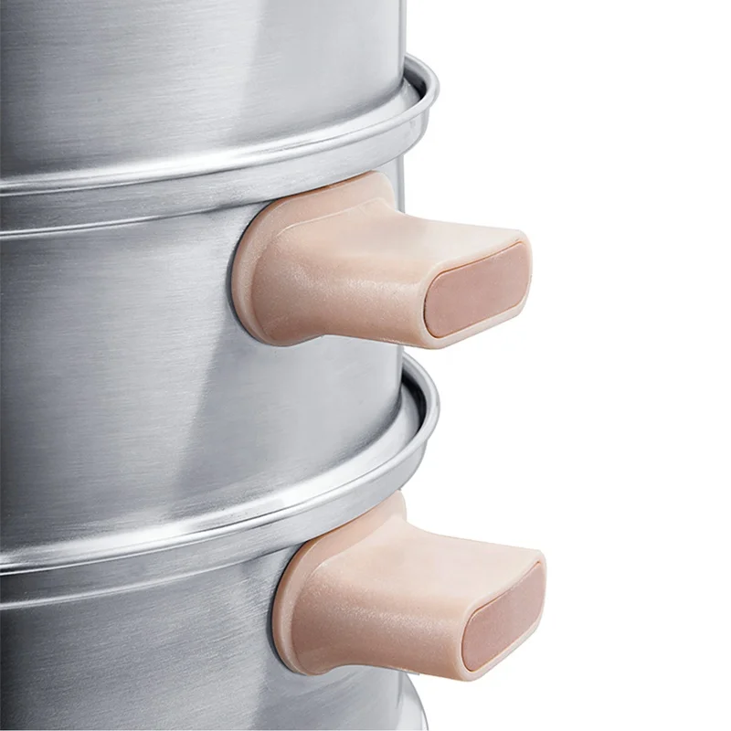 
Factory supply custom wholesale 18cm three layers stainless steel electric food steamer 