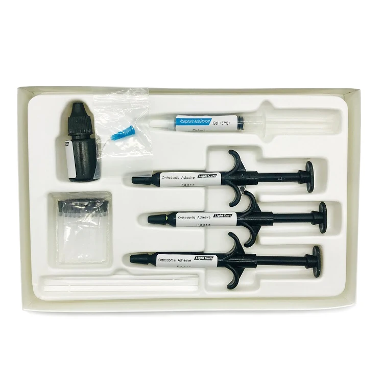 Фабричное хорошее качество кронштейн паста Ортодонтическая щеточка для склеивания стоматологический само отверждения композитная клейкая в Китае (стандарты CE,