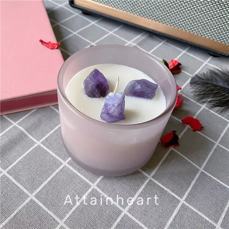 Custom Party Home Wedding Decorative Soy 250g Candle Crystal Aromatherapy Candle Decoration Atmosphere