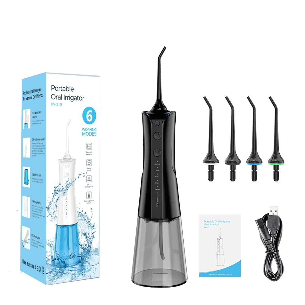Best-selling product 2000 mah battery 300ml Tank Oral water Rinse Teeth Cleaning water Ultrasonic floss