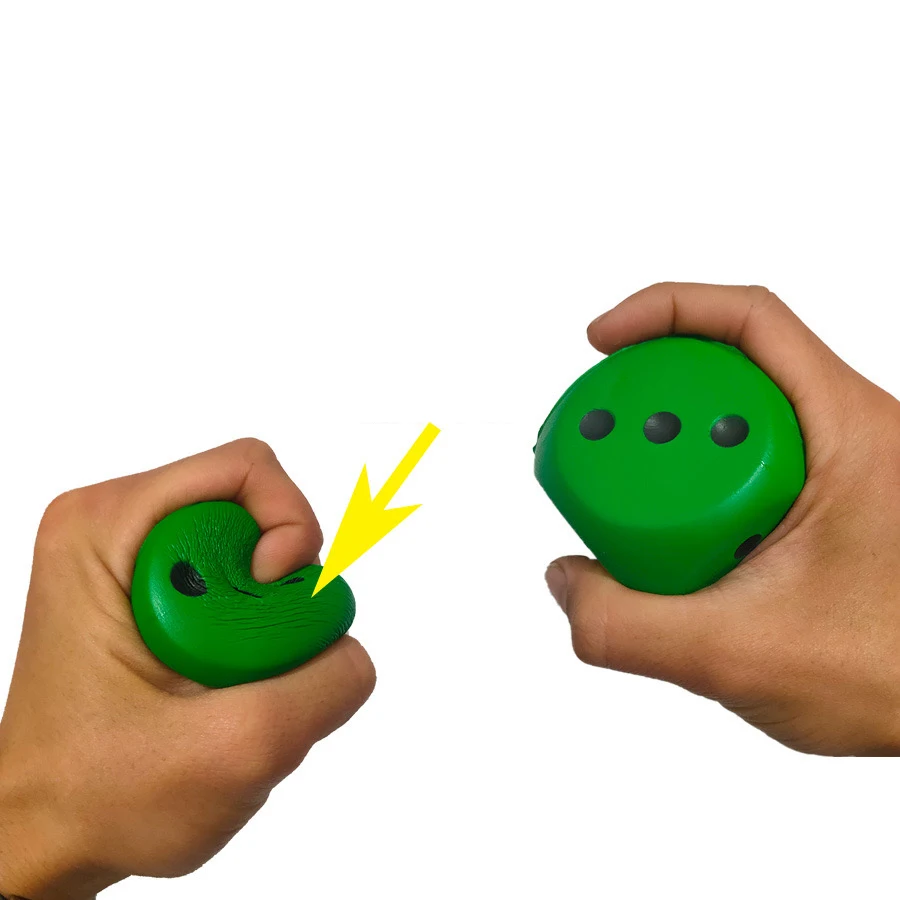 Pu Foam Exercise Dice Custom Logo Dice Anti Stress Game Cube Fitness Dice Custom Decompressionf toys