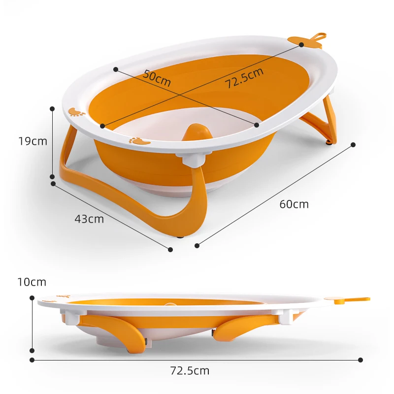 Collapsible Baby Folding Spa Bath Tubs Sets Bathtub Elsa Baby Pink Accessories Withstand 2022