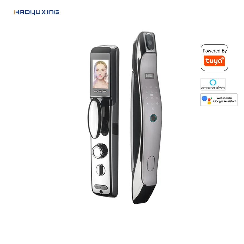 3d Face Recognition Automatic Sliding Door Handle With Smart Korea Digital Door Lock With Password And Fingerprint For Home