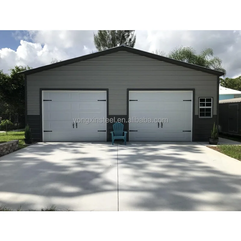 China Cheap Prefabricated Steel Carport Easy Assembly Rainproof Steel Structure Car Garage