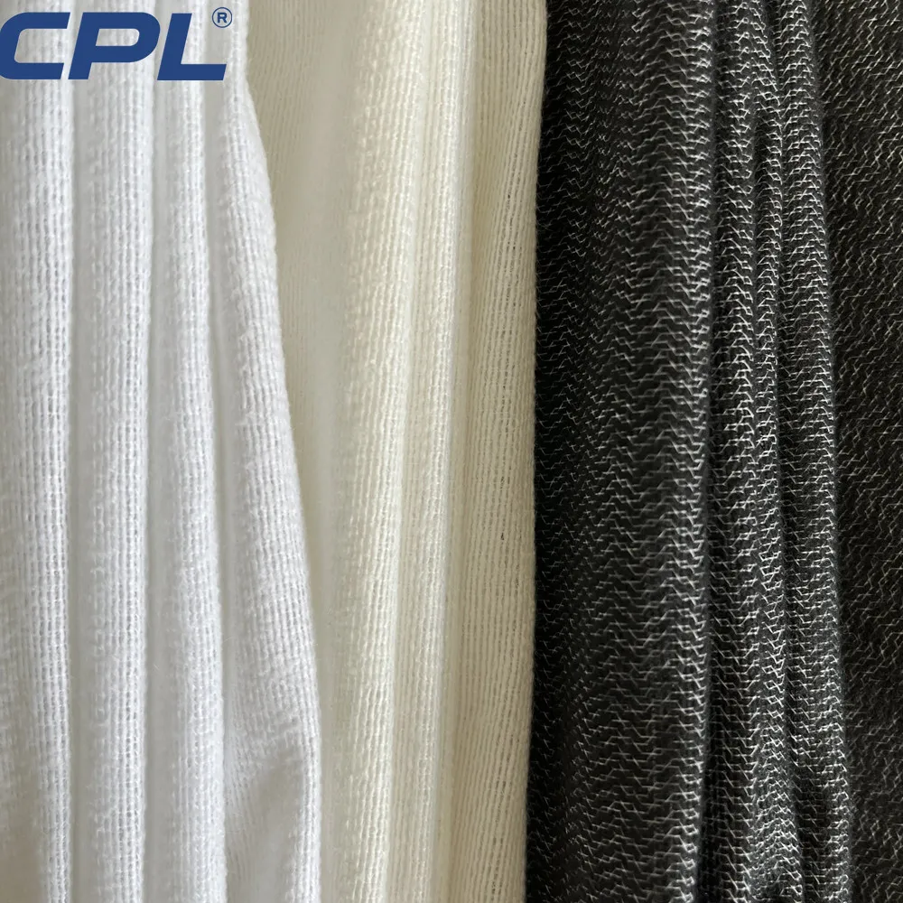 Viscose & weft insert interlining pes adhesive Garment Knitted Fusible Interlining