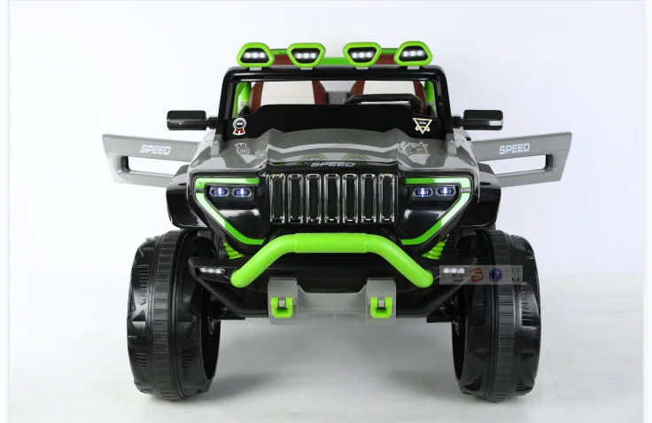 12V Electric 4WD UTV Buggy Double Motor Ride-on Car Kids 2+ Years Big Kids 4x4 Wheel Plastic Material 2 Seat Off-Road Vehicle