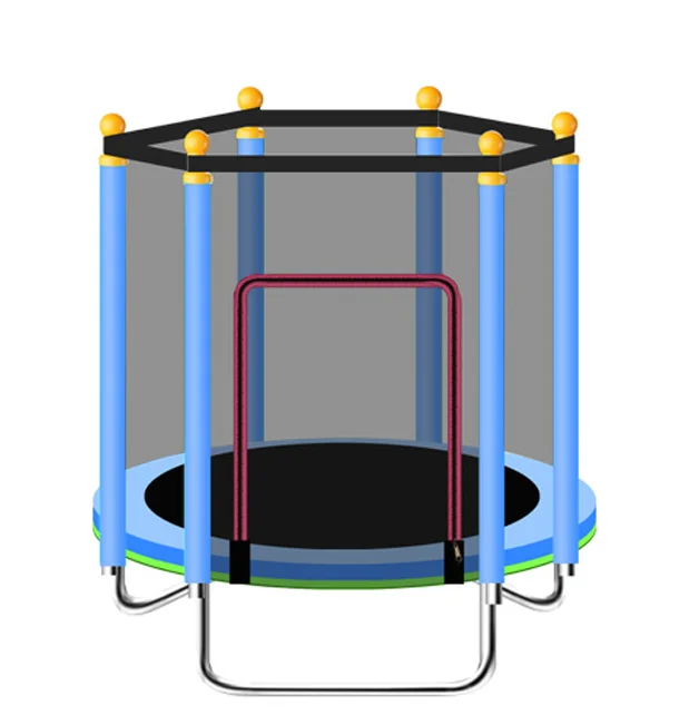 Blue 48 inch Mini Circle round home indoor gym small trampoline fitness trampoline for kids and children