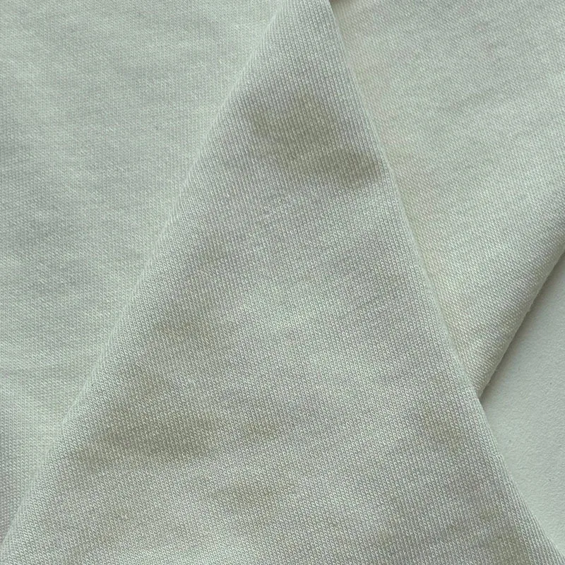 Wholesale price 150gsm 66%tencel 28%cotton 6%spandex tencel cotton jersey fabric for garment