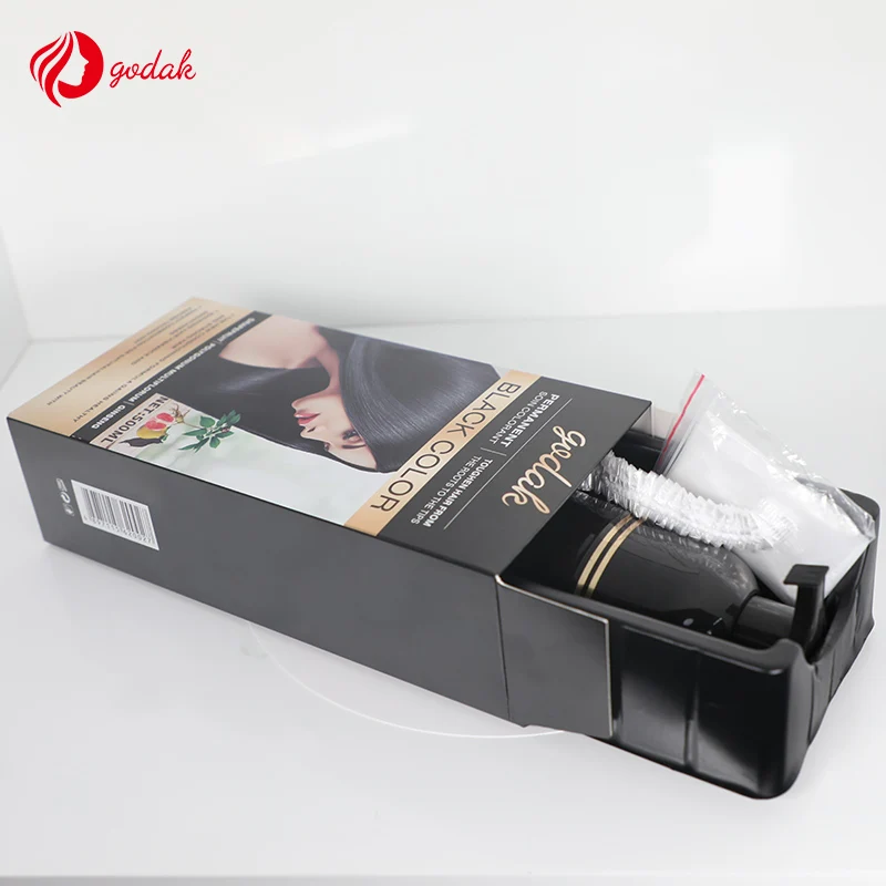 Thailand Hotsale Instant Dye Shampoo Oem Brands Manufacturer No Ammonia Ginseng Permanent Fast Black Color Best Hair Dye Shampoo