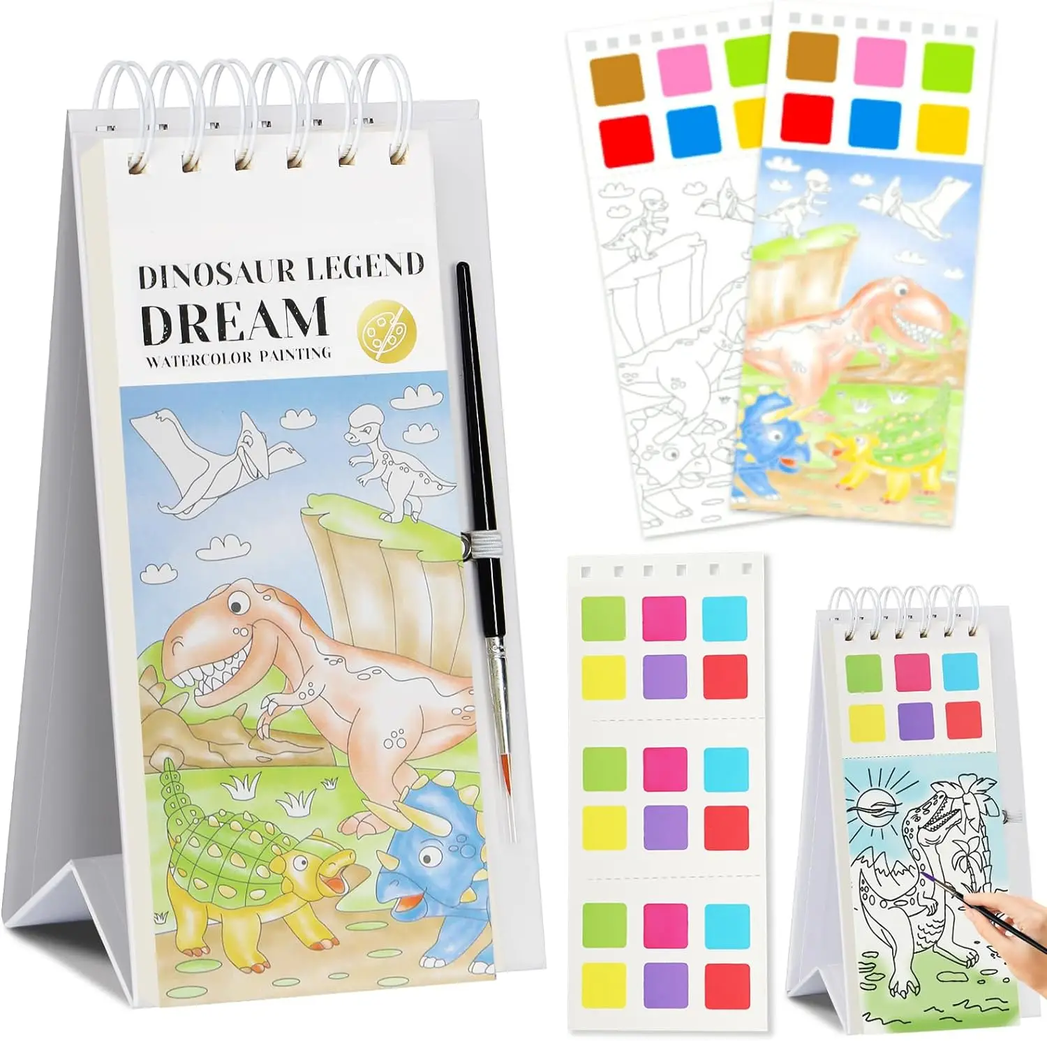 Water magic drawing books watercolor coloring book DIY bookmark