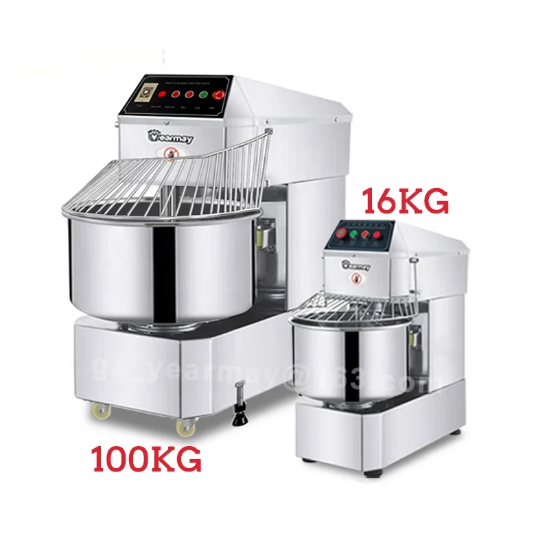 Commercial Bakery Bread Making Machine stainless 50kg 5 kg 10 qt Dough Kneader Flour Spiral bakery and pastry Dough Mixer