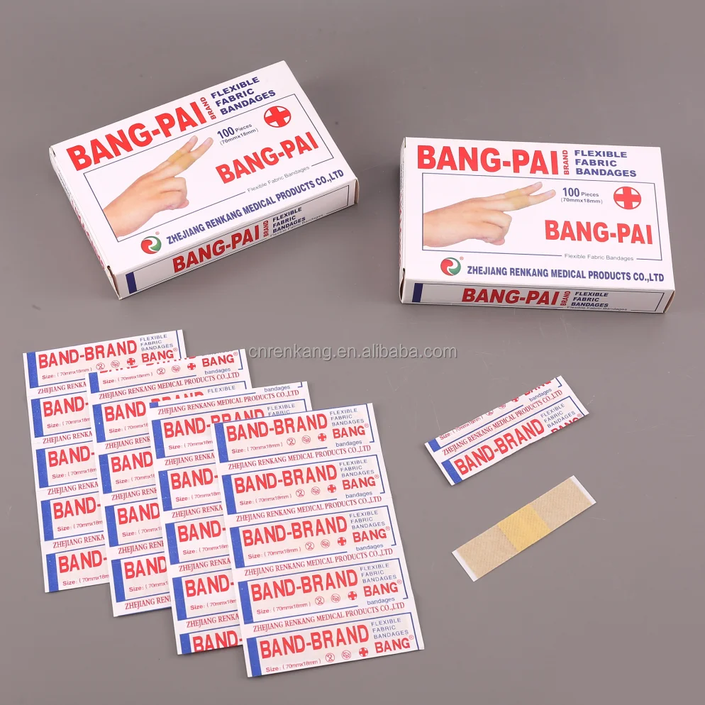 Flat box Adhesive bandage Nonwoven band-aid Customized First Aid Bandaid Economical Bandage