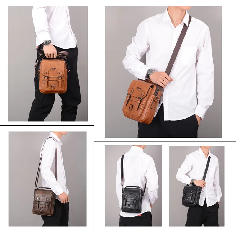 
Dropshipping New Style Large Capacity Leather Crossbody Men Bag 