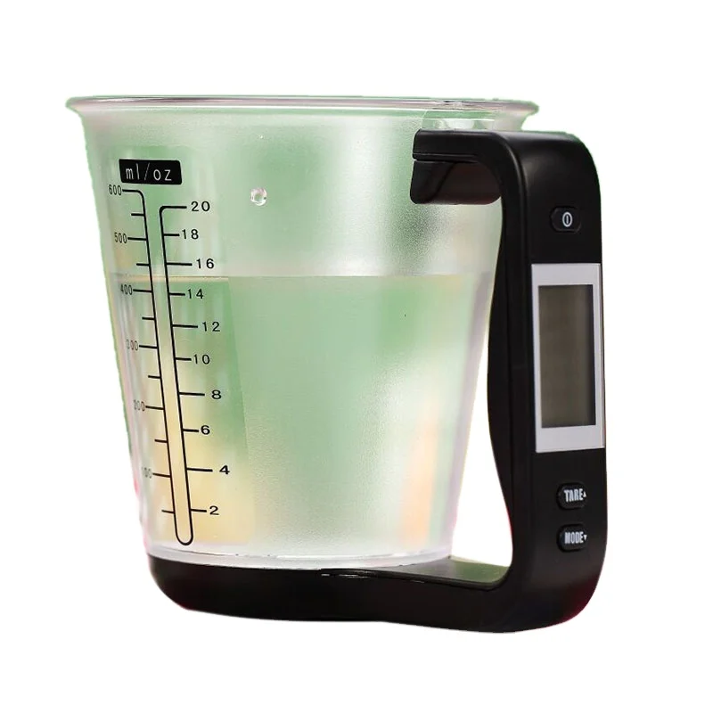 Digital Kitchen Scales ABS Electronic Measuring Tool With LCD Display Household Jug & Temp Measurement Cups 1g