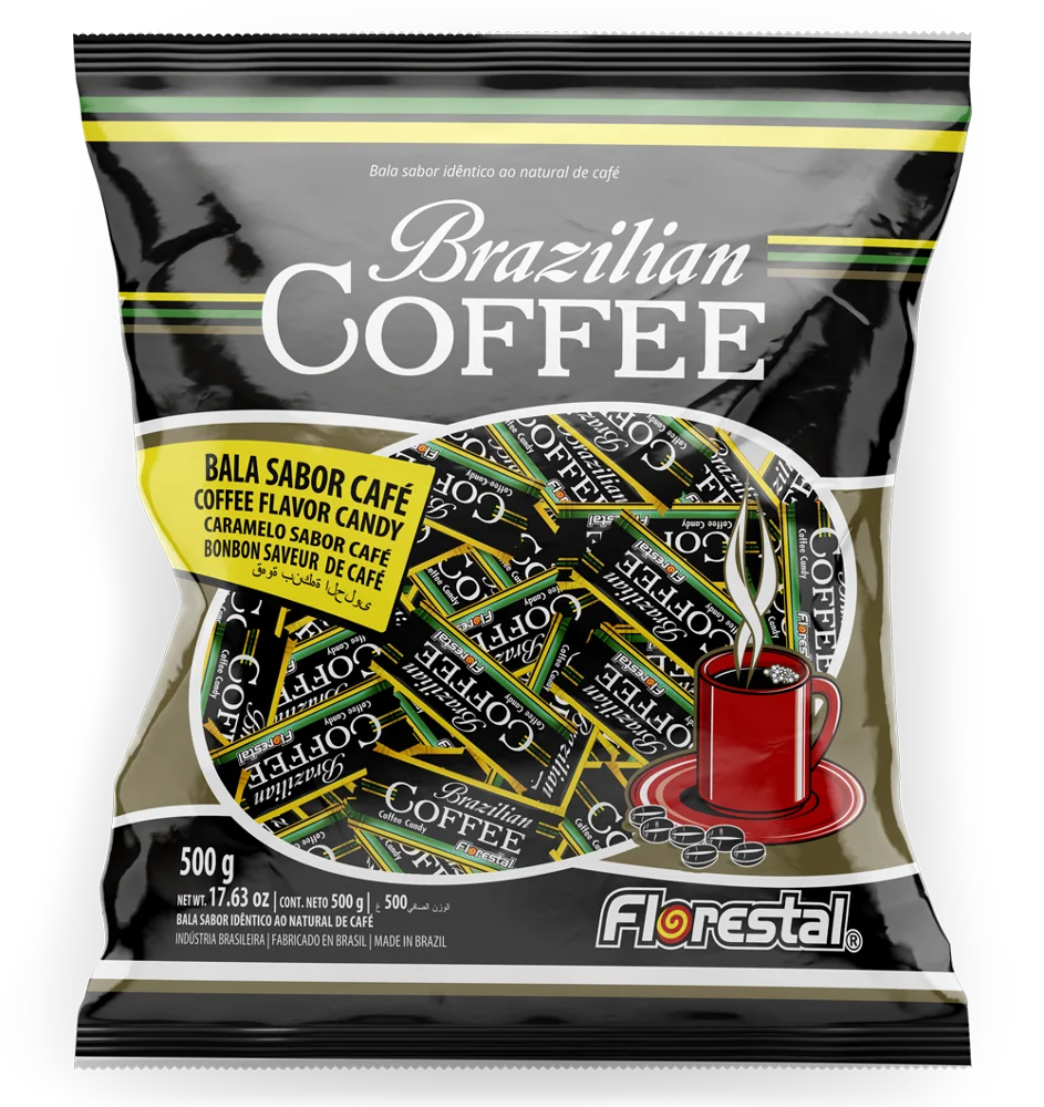 80370 - Brazilian Coffee Hard Candy Flowpack 3,6g 30x138un