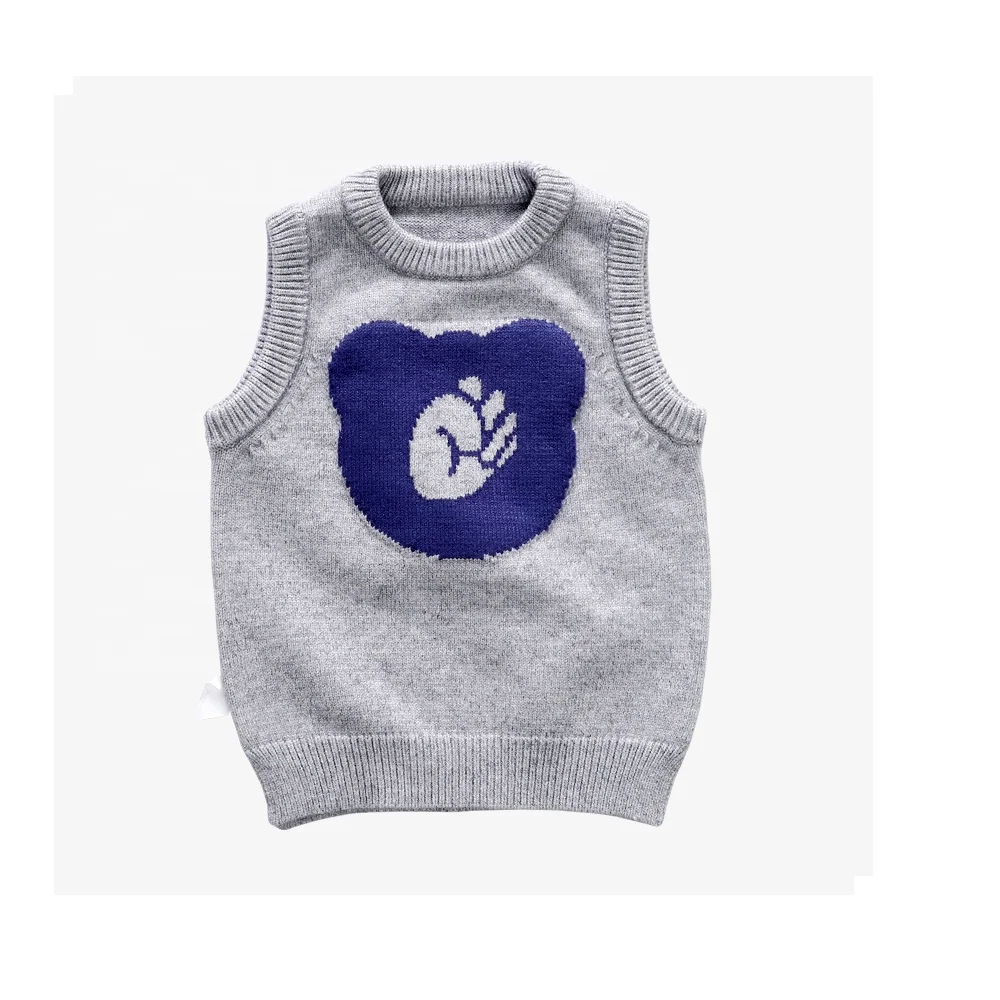 
New Fashion Design Kids Knitted Sweaters Vest Children pullover onesie sweaters vest waistcoat 
