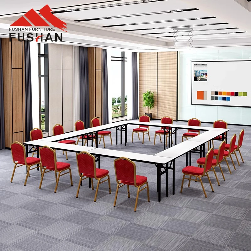 Fushan Hotel Event Composition Rectangle Banquet Table Modular Folding Conference Table
