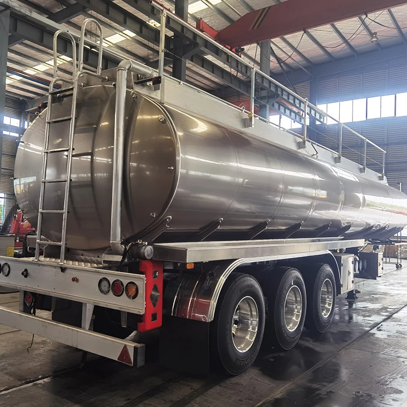 Hotsale 9000 Gallon Stainless Steel 33000l Mirror Aluminium Fuel Tank Tanker Semi Trailer for Sale