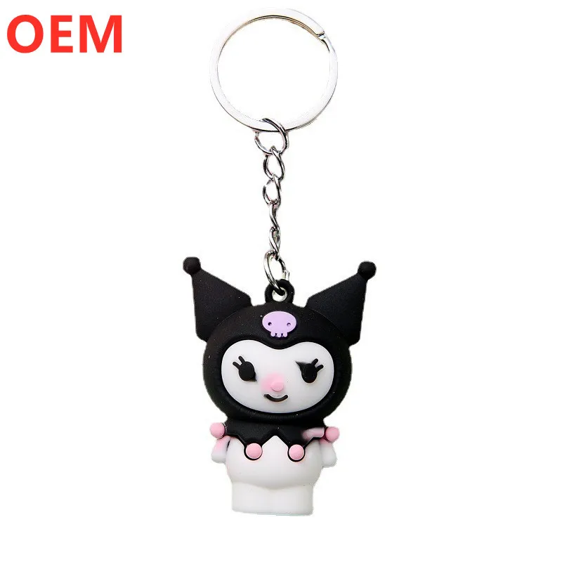 3d Cartoon Keychain Customization OEM Design PVC Plastic Keychain