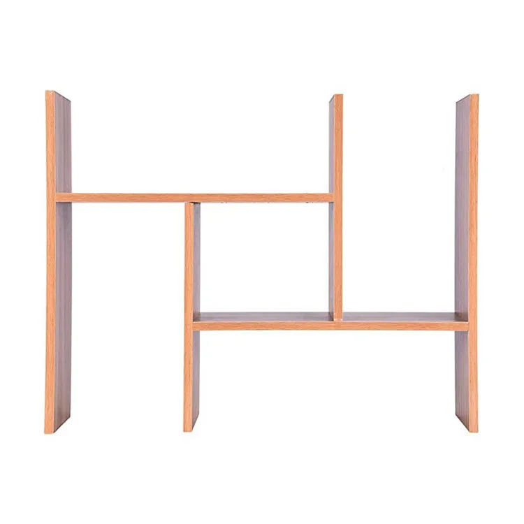 Multifunctional Expandable Desktop Organizer Storage Shelf Countertop Bookcase Display Rack Small Bookshelf for Home Office