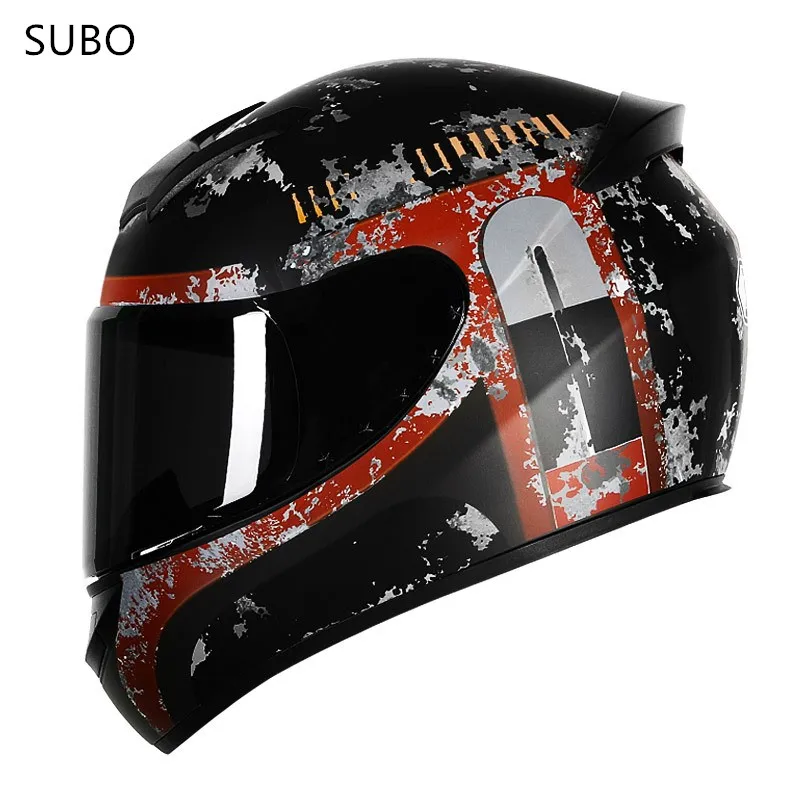 SUBO 2022 High sale Fashionable stylish colorful full Face Motorcycle Helmet