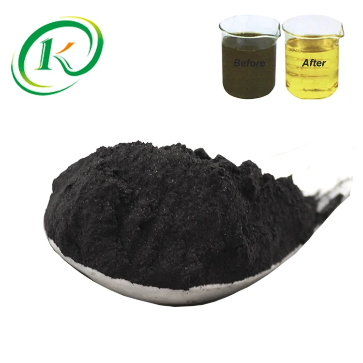 KELIN Activated Carbon Powder Use For Bleaching Process In The Rice Bean Oil Purify