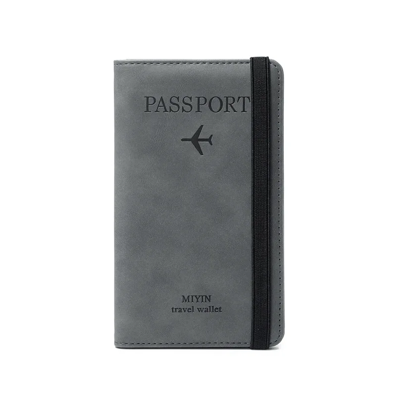 RFID Anti-Theft Storage Bag Waterproof Leather PU Fashionable Lady Style for Passport Money Ticket Documents Travel