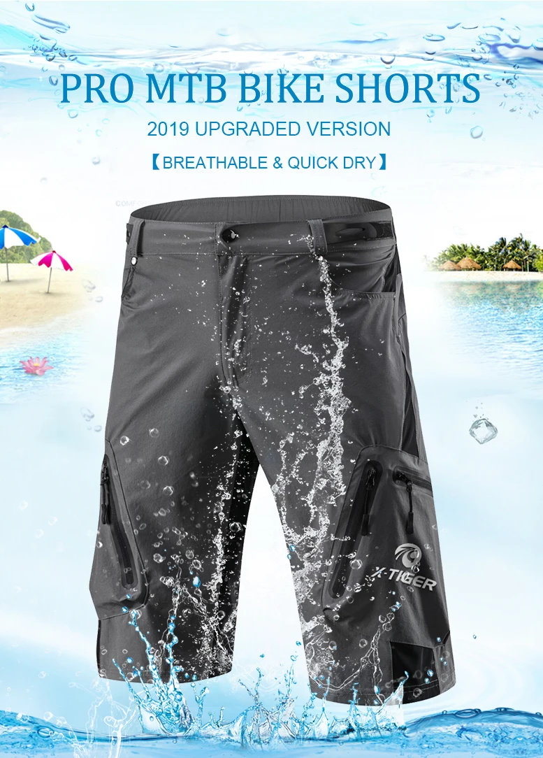 MTB Shorts HOT Sale Bicycle Mountains Bike Cycling Sportswear Men Custom OEM ODM Polyester Spandex Accept Customer Logo OEM