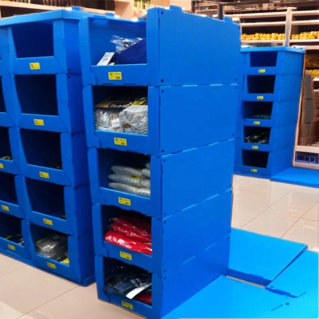 Warehouse Tool Hardware Storage box Picking stackable Stacking Hanging PP Corrugated Plastic shelf Storage Bin Part Bin pp sheet