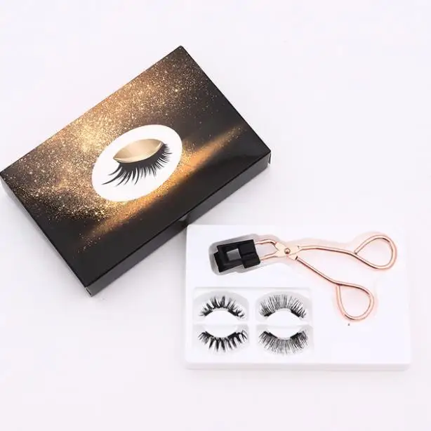 High quality custom magnetic lashes vendors wholesale 25mm dramatic false 3d mink eyelash magnetic eyelashes set with eyeliner