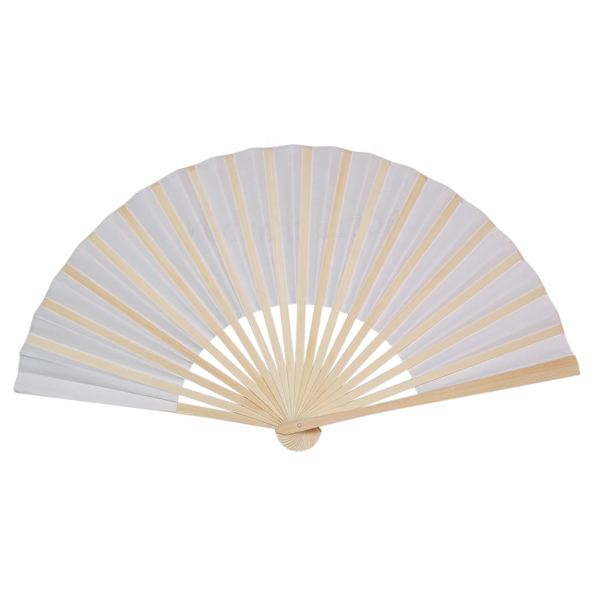 High Quality Portable Folding Wooden Hand Fan Bamboo Paper Fan