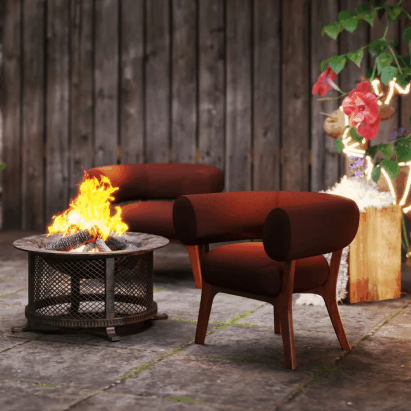 High End Luxury Home Furniture Upholstered Fabric Leisure Chairs for Hotel Home