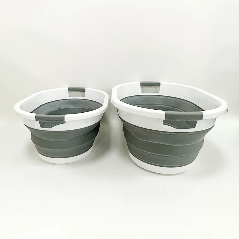 24L 36L Plastic Collapsable Laundry Basket Portable Washing Tub Foot Soaking Bucket Baby Bathtub Pet Bath Tub