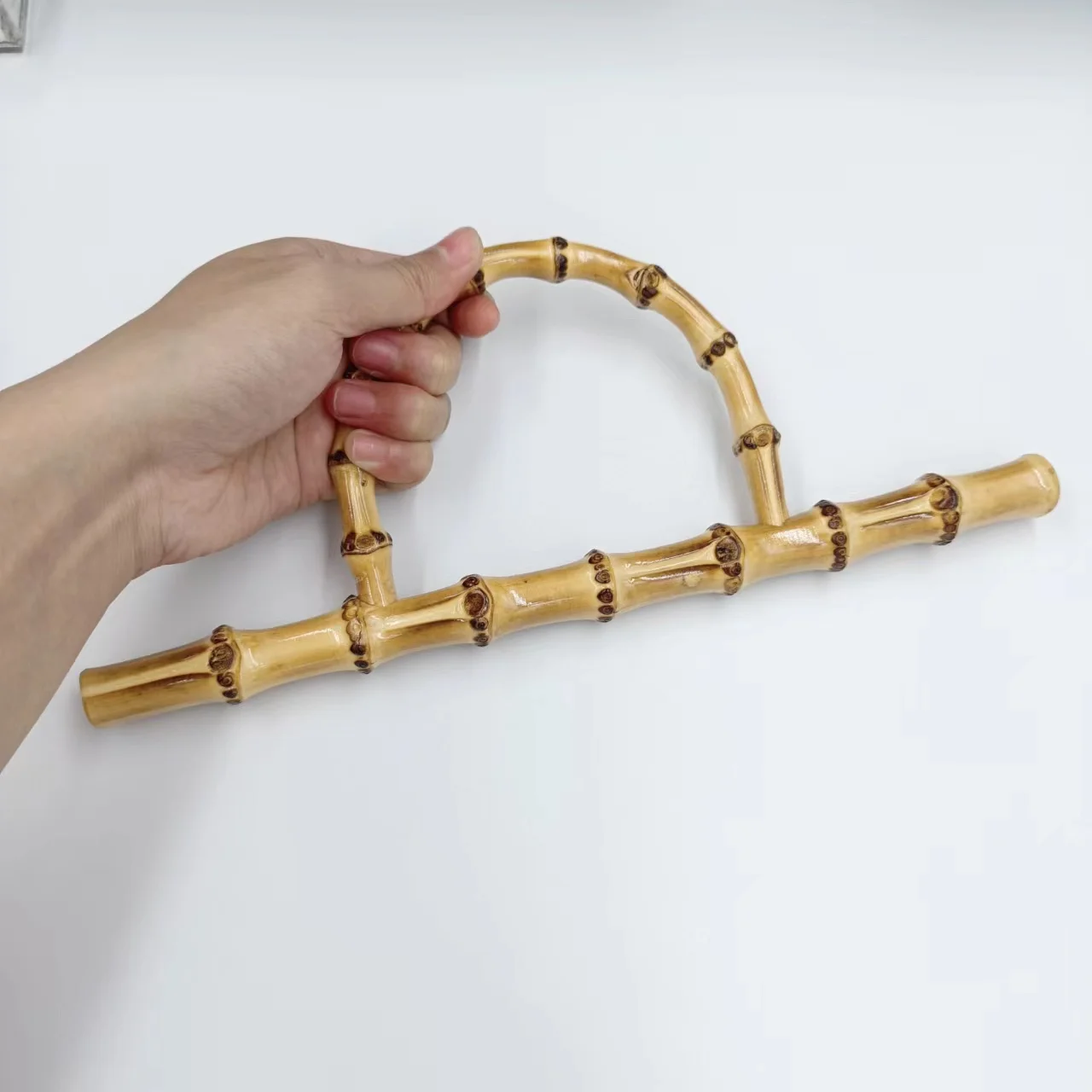 Factory wholesale bamboo bag handles Semicircle handle for handbags Bag Accessories