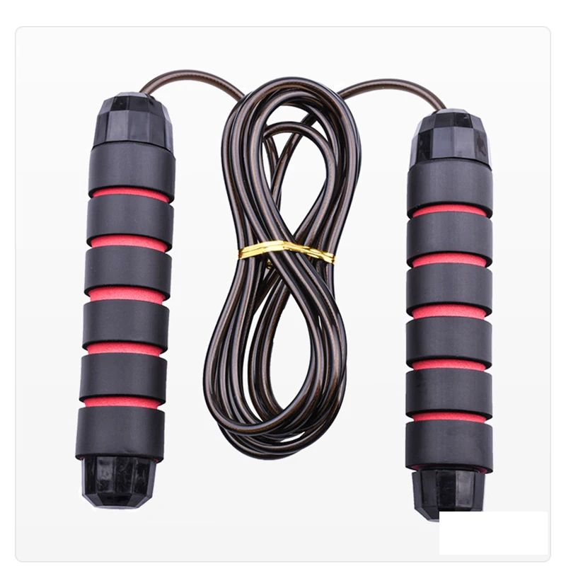 Custom logo Speed Jump Fitness Steel Wire Adjustable Jumping Ropes Exercise Weighted Jump Rope for Fitness Training