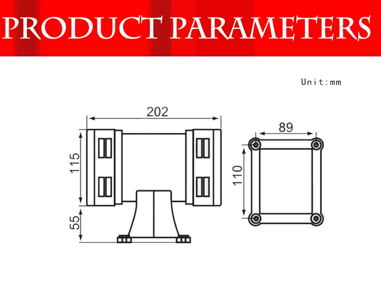 manufacturers sales ms-490 cheap red 110V/220V electric mini sound motor warning siren