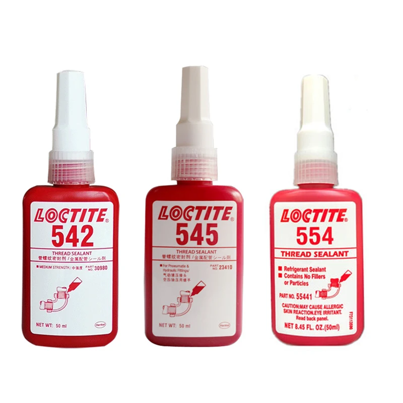 50ml Loctiter 542 545 554 Glue Pipe Thread Sealant Household Pipe Sealing Anaerobic Adhesive Locking Glue