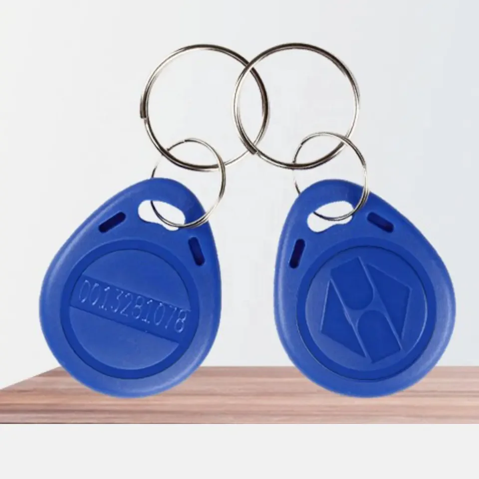 Promotional access control 13.56mhz IC 1K induction keychain waterproof ABS RFID keychain
