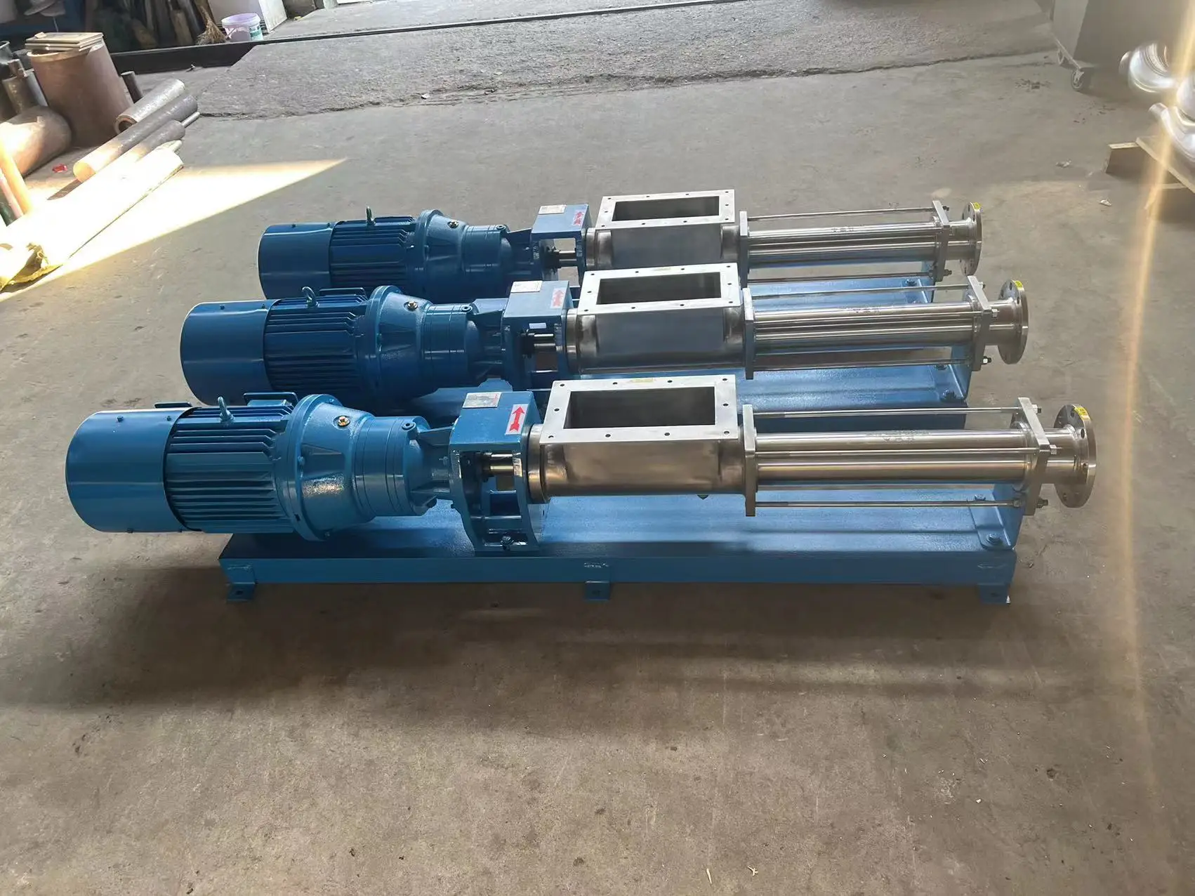 Netzsch Series Food Grade SS304 Open Hopper Single Screw Pump