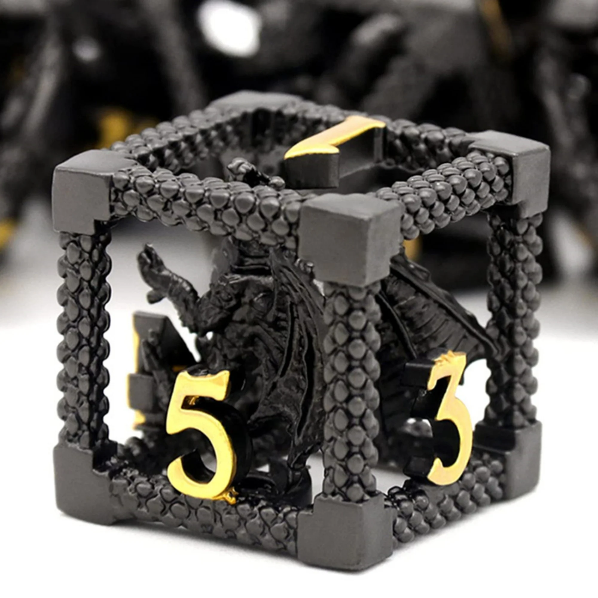 MINI PLANET DND Dice Set 3D Flying Dragon Metal Polyhedral Dice For TRPG Dungeons&Dragons Game Wholesale Custom DND Dice Metal