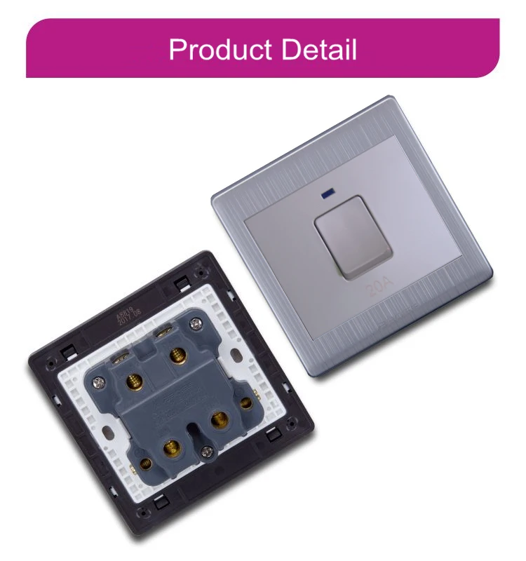 BOGE 45A Automatic Safety Breaker Wall high quality Switches for Hotel and Home Water Heater Air Conditioning