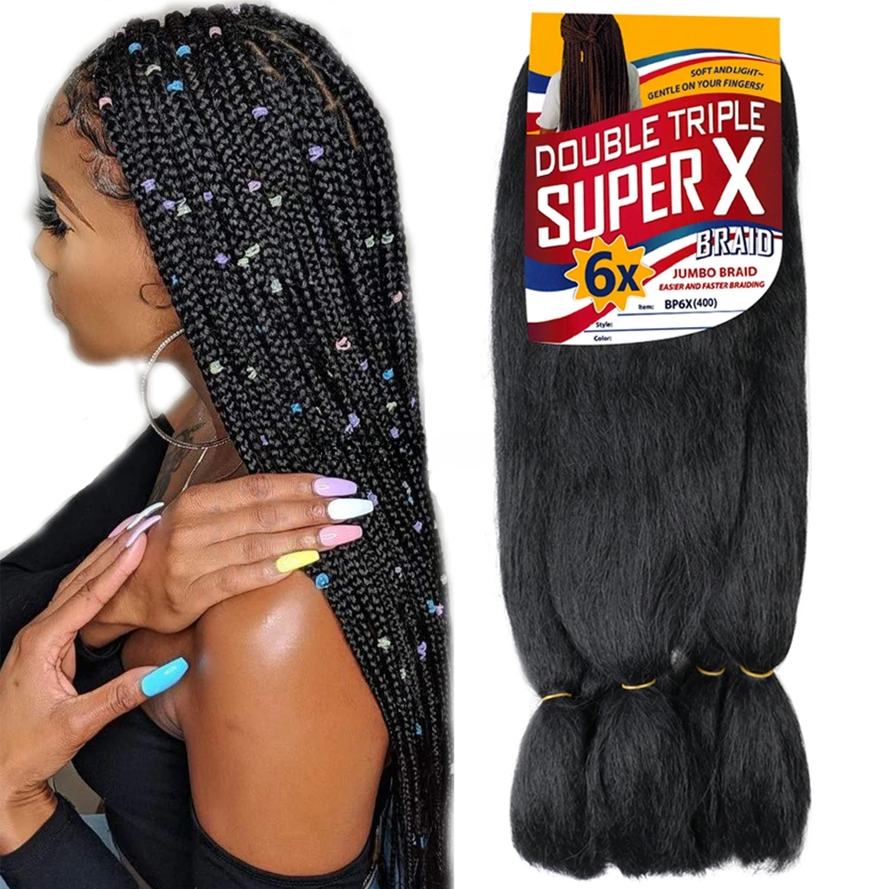 Wholesale 24 Inch African Crochet Braids 400g Synthetic Jumbo  Braiding Hair Extension