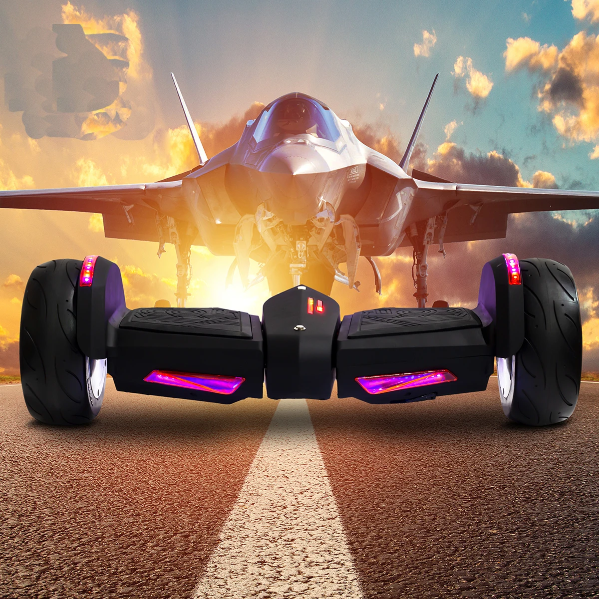 new cool lighting China electric hoverboards 8.5inch scooter