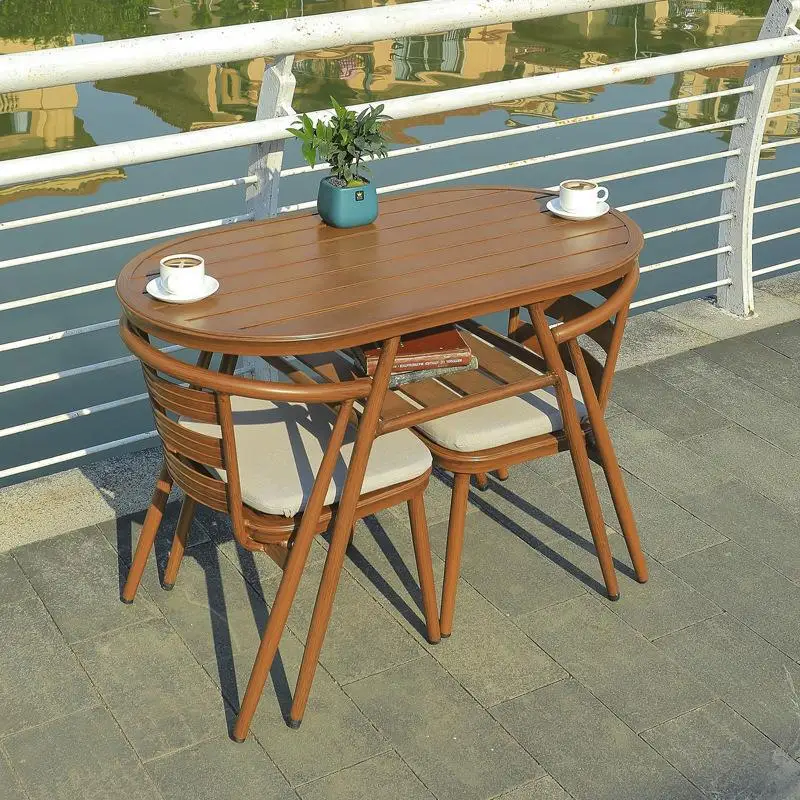 Hot Sales Rattan Garden Table and Chairs Set Coffee Shop Outdoor Garden Furniture