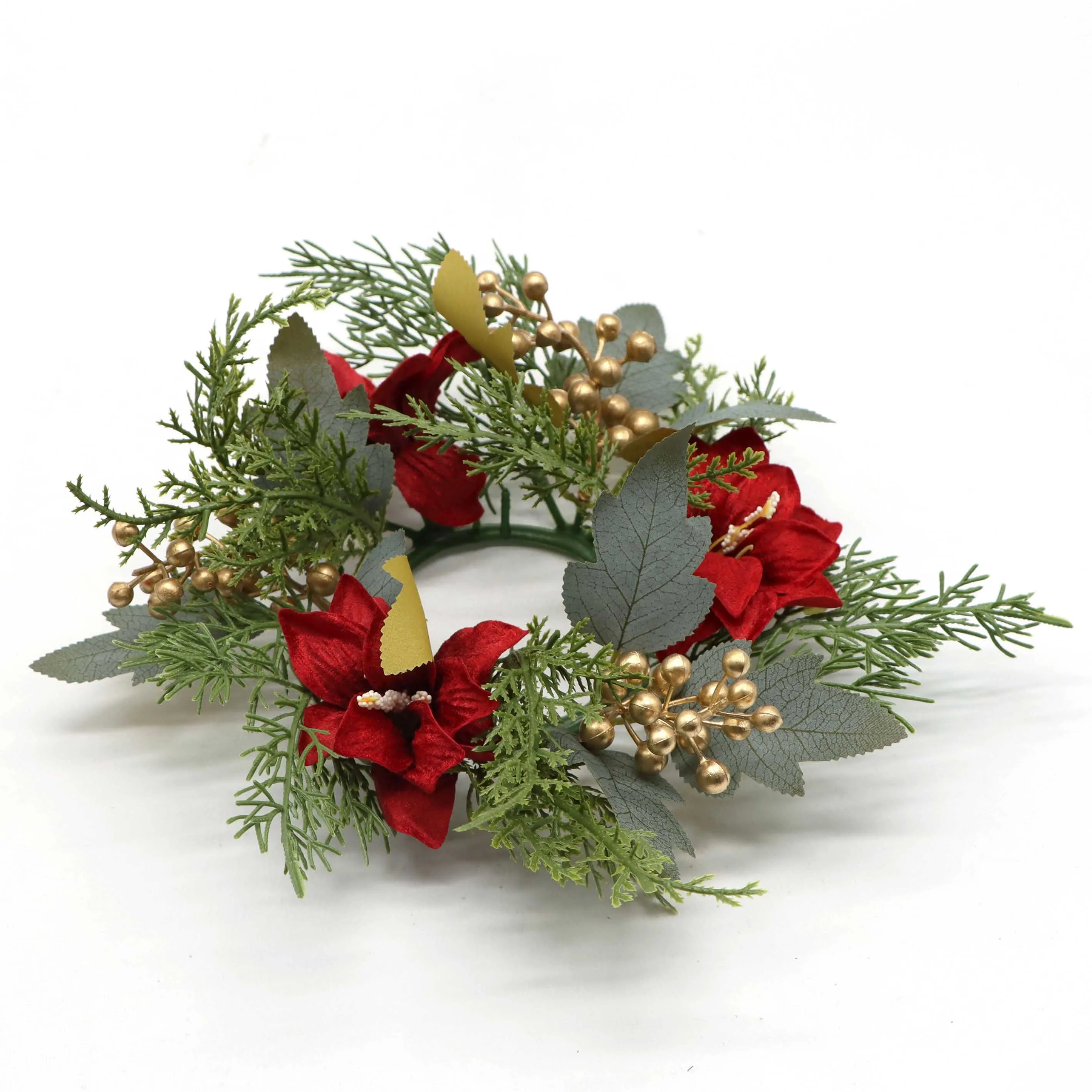 Новая искусственная новогодняя елка ягоды красная ягода сосновый цветок сосновые ветки венки для украшения дома