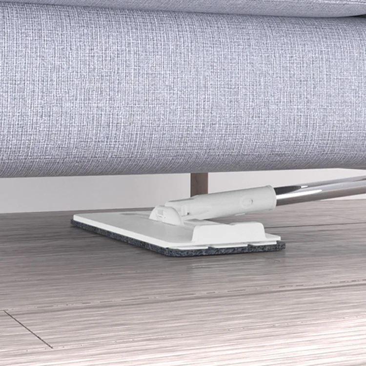 Microfiber Home Floor Cleaning System Wet and Dry with Longer Handle Flat Mop Open Type Bucket  Wringer Set