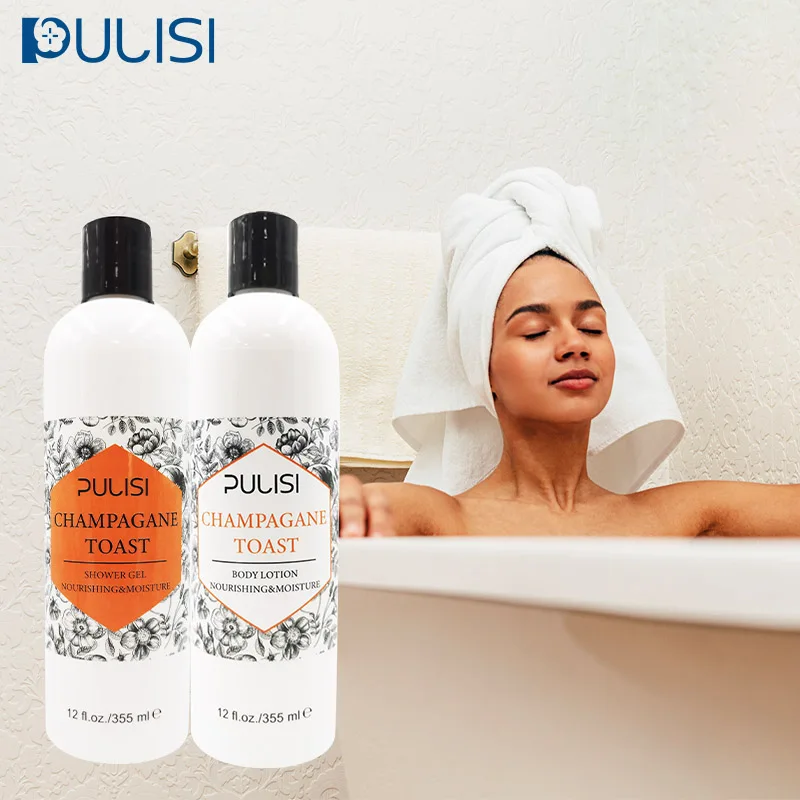 private label natural fragrange body wash gel champagne toast perfume body whitening organic shower gel