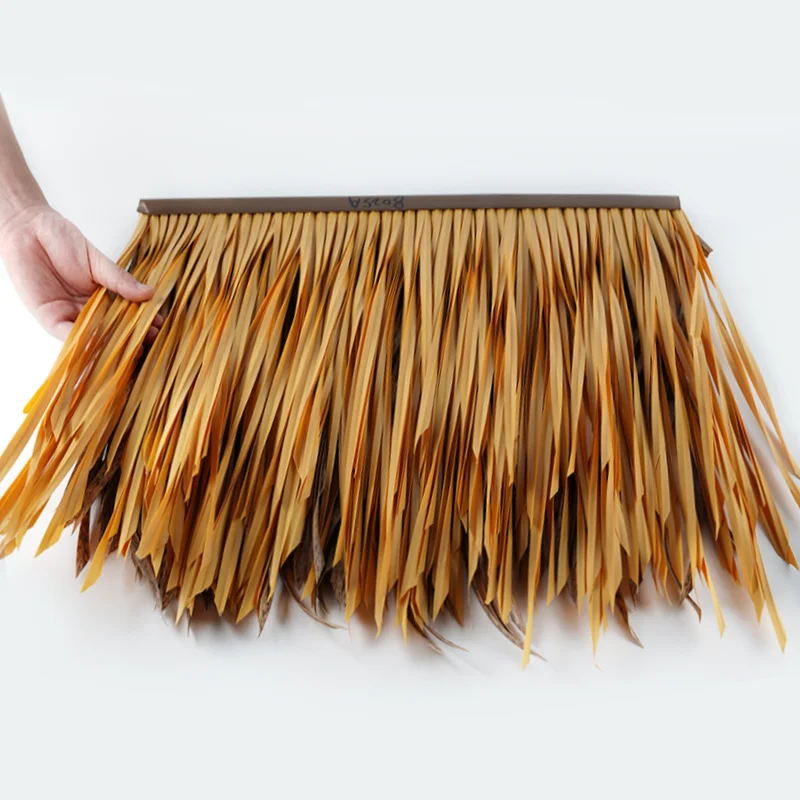 Fast Delivery Mexican Tiki Hut Artificial Grass Skirting Roof Rolls Plastic Roof Thatch