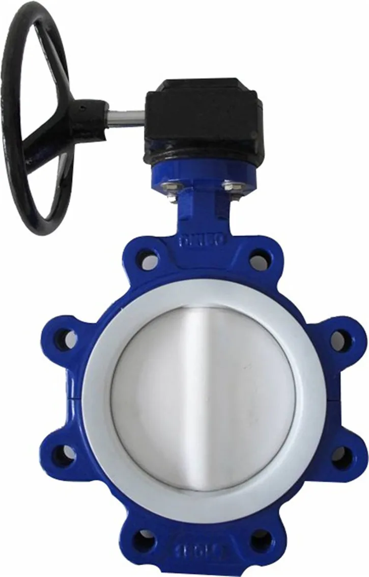 10 inch 12 inch DN200 worm gear manual ductile iron wafer lug type fully-lugged lever operated butterfly valves